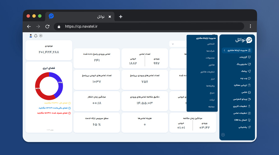 بخش مشتریان crm ابری