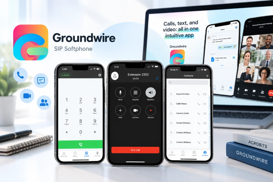 سافت فون Groundwire و Acrobits