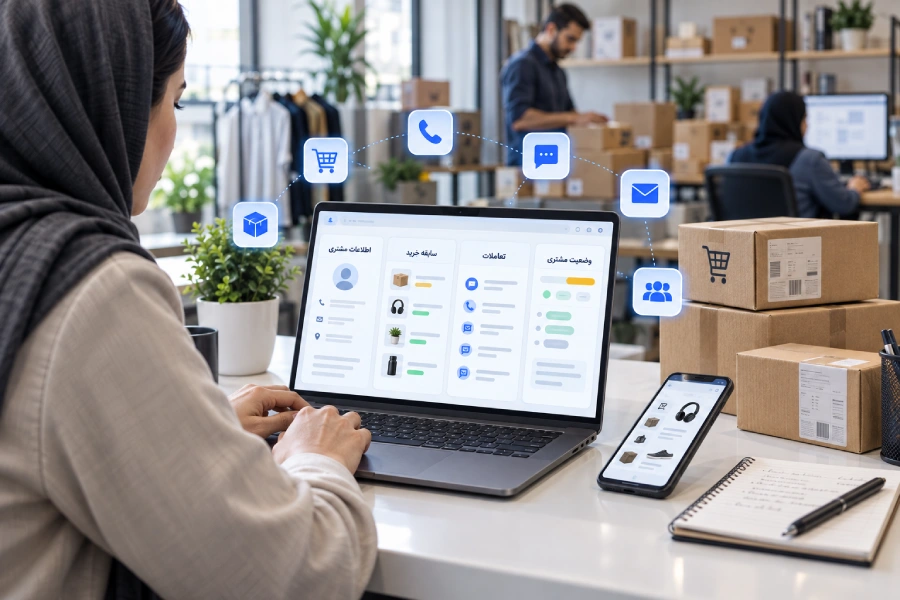 crm برای فروشگاه اینترنتی