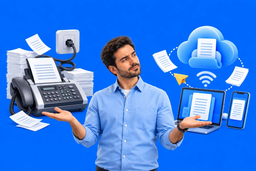 فکس با خط اینترنتی